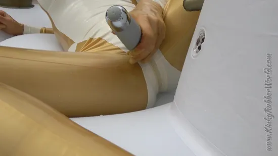 Latex Princess Gasmask Pegasus Pool Float Humping With Vibrator