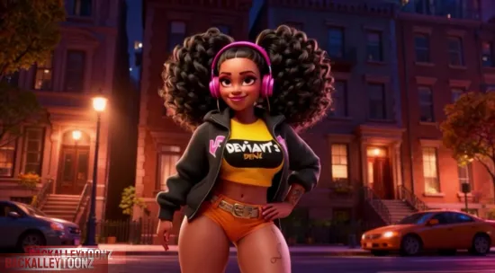 Street Sirens: Curvy Animated Women In Urban Activewear