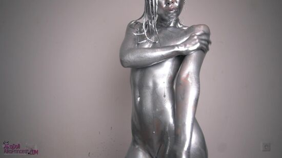 Silver Metallic Body Oil Paint