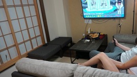 Hotwife in interracial cuckold threesome