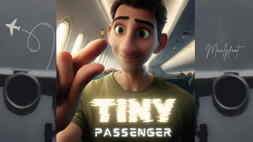 Step Gay Dad - Tiny passenger - Size difference in the sky's - clip coverforeground