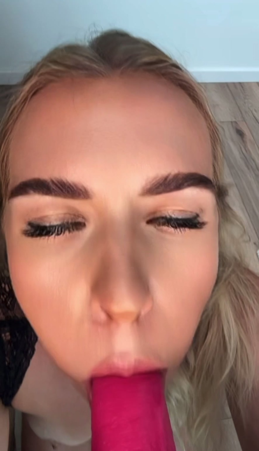 OMG im addicted to BLOWJOBS , Can i suck yours like this next time! POV - clip coverforeground