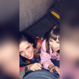 Riley Reid and I fuck a stranger in a public parking garage - clip coverforeground