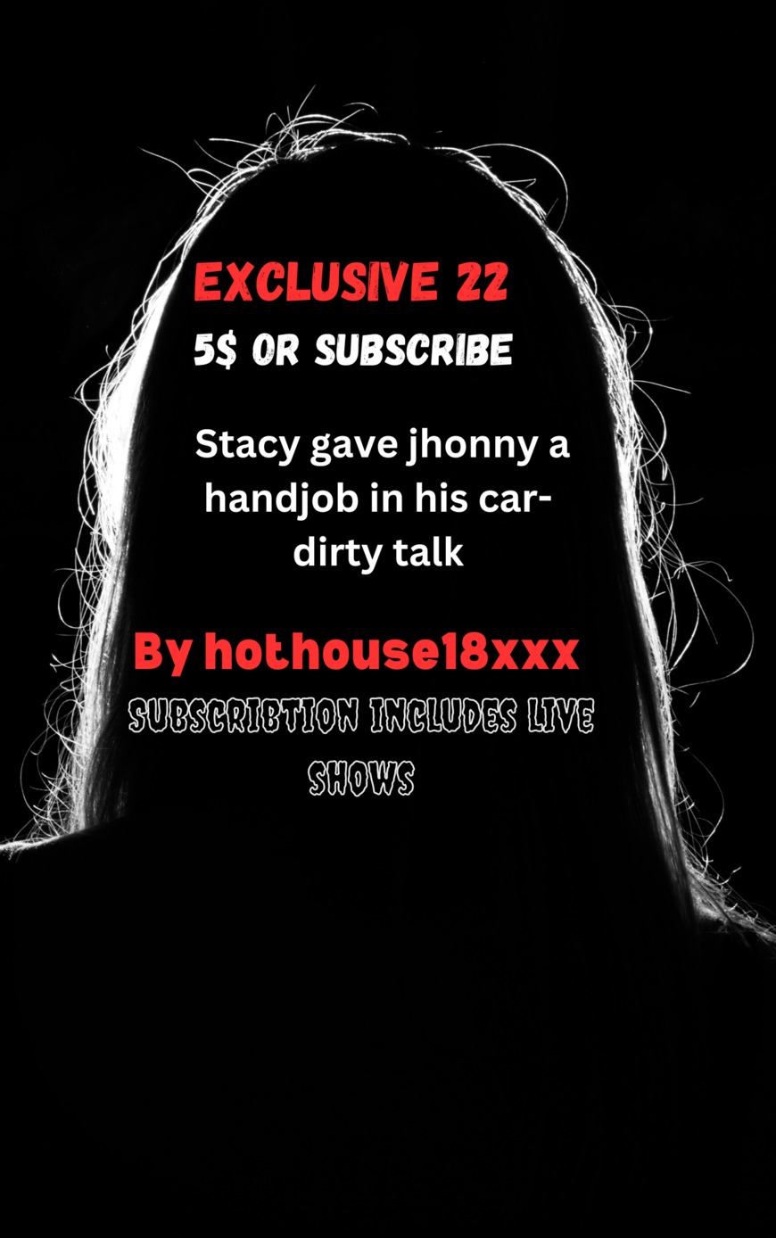 Exclusive 22 Stacy gave jhonny a handjob in his car dirty talk - clip coverforeground