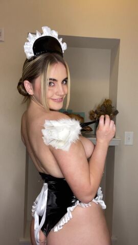 Slutty Maid Slurps and Deepthroats Double Sided Dildo - clip coverforeground