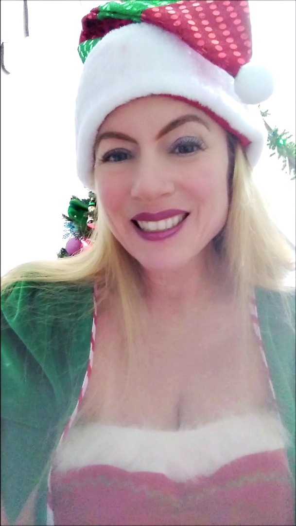 Cellphone Video Of StepMommy Elf Nikki Under The Christmas Tree - clip coverforeground