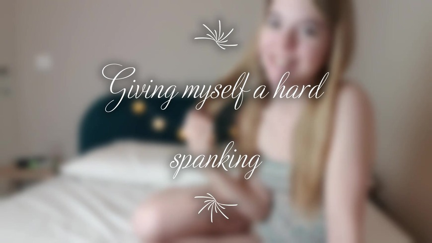 Giving myself a well deserved spanking - clip cover background