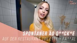 Spontaner AO Qu**ky auf der Restaurant Toilette + Fa**al - clip coverforeground