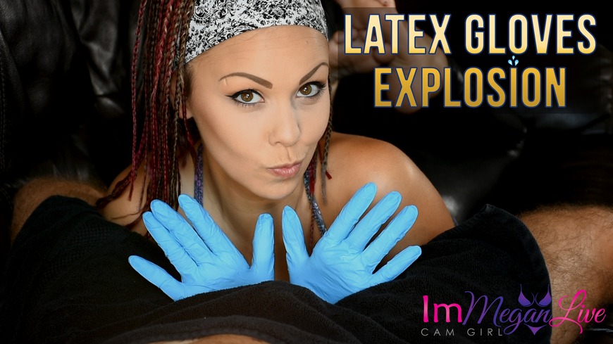 LATEX GLOVES EXPLODING - clip coverforeground