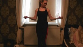 Angi beim Sport