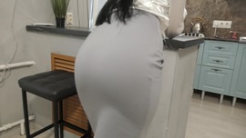 Stepmom let me fuck her and let me cum on her office skirt