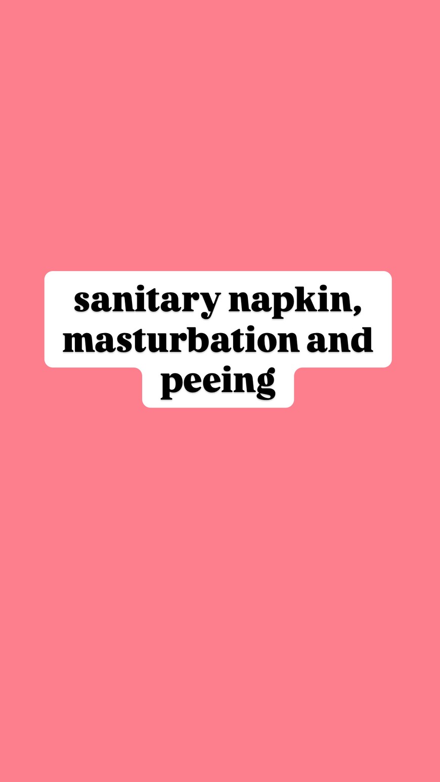 sanitary pad, peeing and masturbation - clip coverforeground