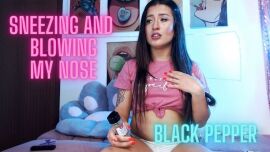 Blowing my nose and sneezing
 - clip coverforeground