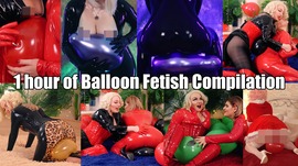 1 hour of Balloon Fetish Compilation!!