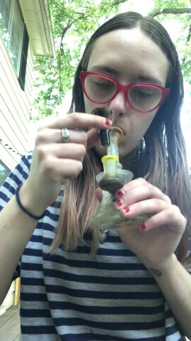 POV smoking with your naughty girlfriend  - clip coverforeground