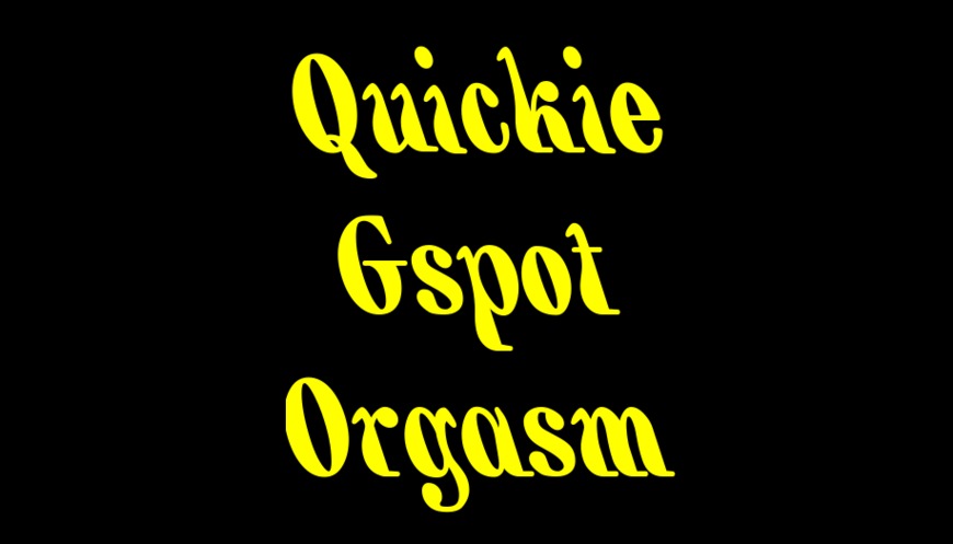 Quickie GSpot Orgasm - clip cover-back