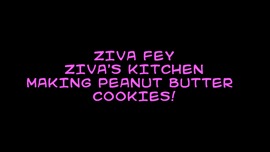 Ziva Fey In The Kitchen Making Peanut Butter Cookies!