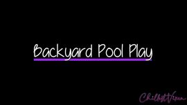 Backyard pool play - clip coverforeground