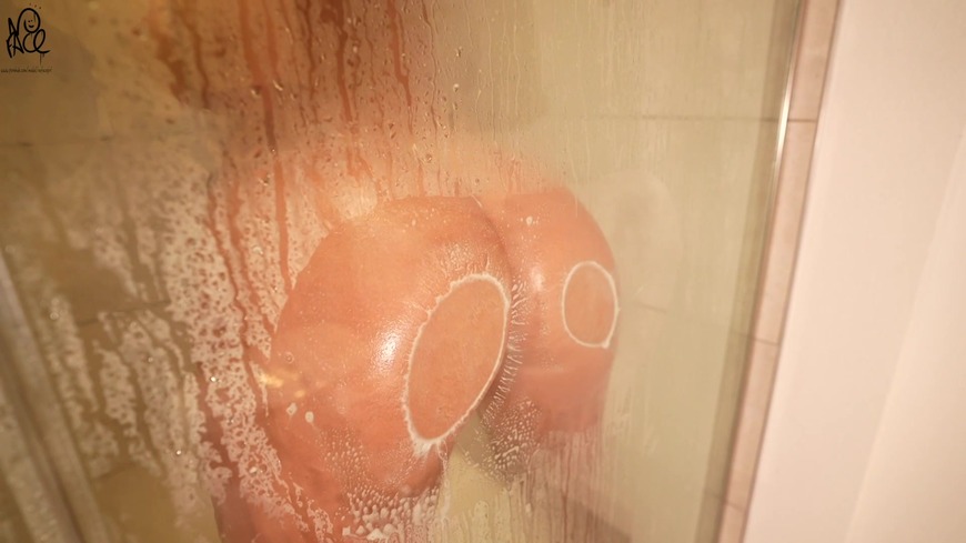 Solo Dildo in the shower - clip cover background