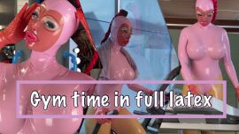 Gym time in full latex - clip coverforeground
