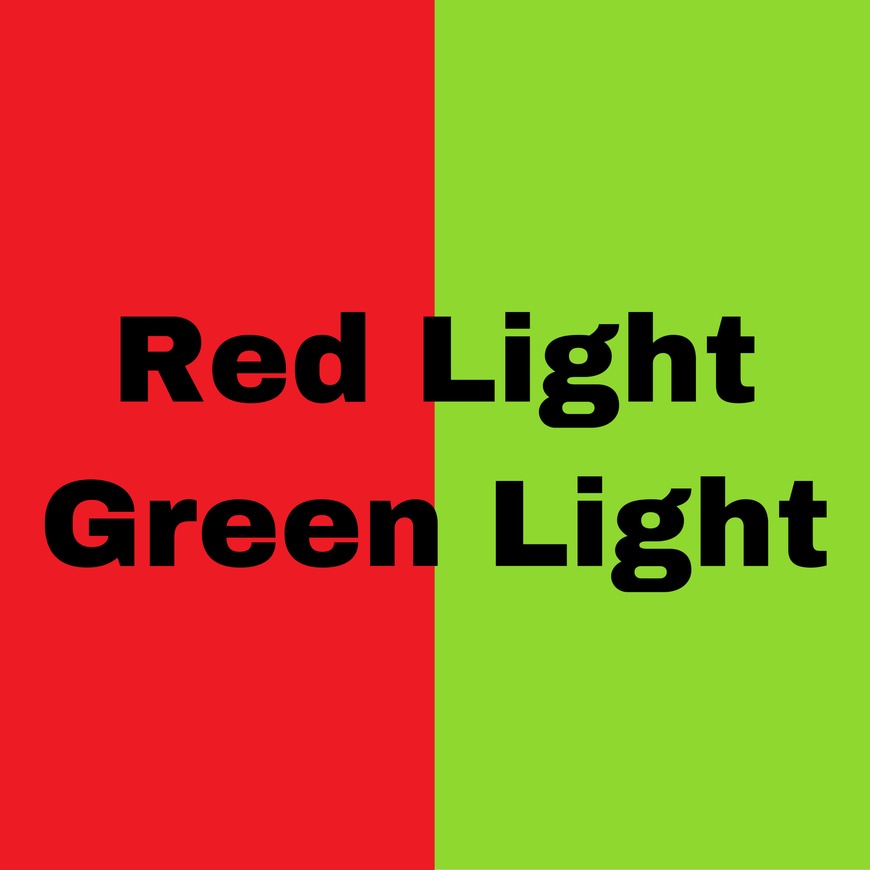 Red Light green light - clip cover background