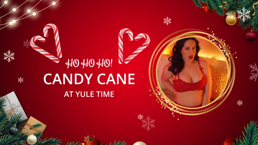 Candy Cane Glass Dildo  - clip coverforeground