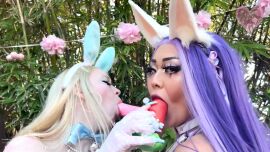 9 Bunnies Sucking Cock - clip coverforeground