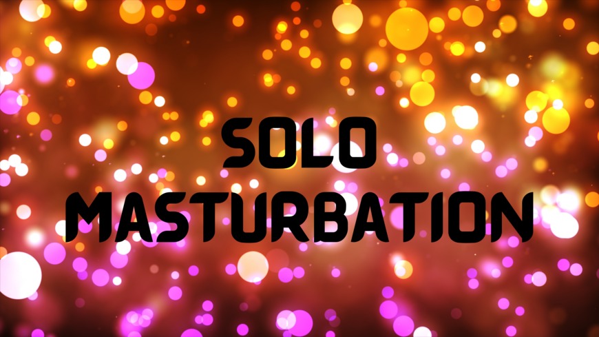 Solo masturbation - clip cover background