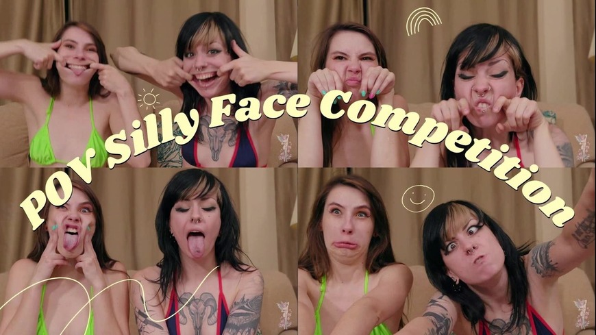 Ziva Fey And Larz POV Silly Face Competition Vs YOU! - clip cover background