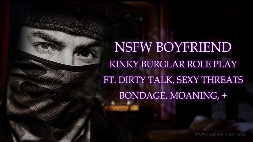 ASMR Boyfriend Surprises You With A Kinky Burglar Role Play For Your Birthday Ft. Dirty Talk, Sexy Threats, Soothing Sounds, Dark Jazz, (Voice Over) - clip coverforeground