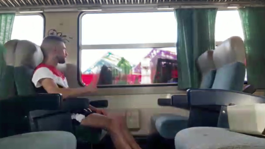 2565 jess royan fucked taw by straight in a public train - clip coverforeground
