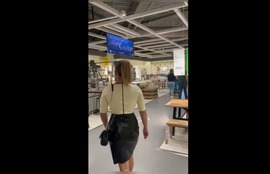 Ikea shopping in full latex!