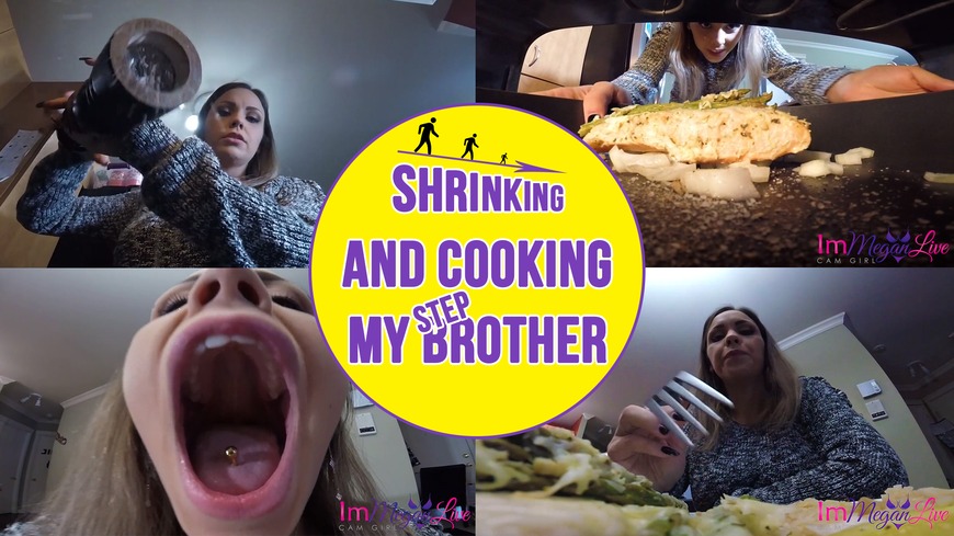 SHRINKING AND COOKING MY StepBROTHER - clip cover background