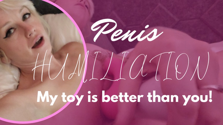 Penis Humiliation- My Toy is Better! - clip coverforeground