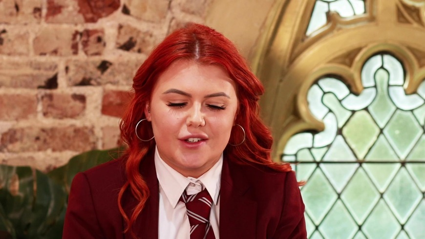 British Redhead Schoolgirl Tells You How To Wank And Cum For Her - clip coverforeground