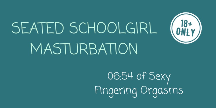 Schoolgirl Masturbation - clip cover-back