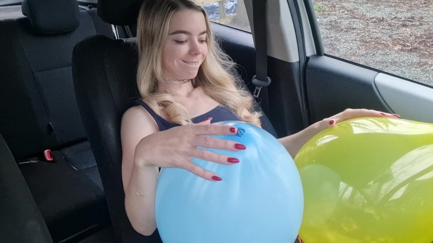 Balloons in my car - clip coverforeground