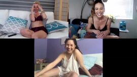 Zoom threesome date w Cherie, Shyla and Aaliyah - clip coverforeground