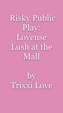 Risky Public Play Lovense at the Mall