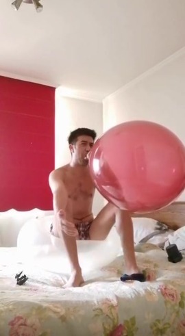 Blow to pop a tuftex 17 balloon