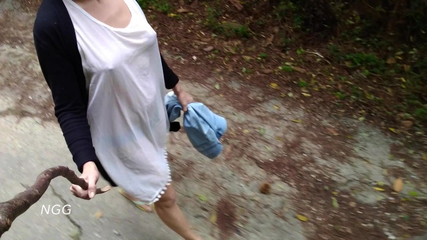 Leaving Clothes behind on hiking Trail  - clip cover background