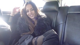 Dominikac in the car big pussy lips queen 
