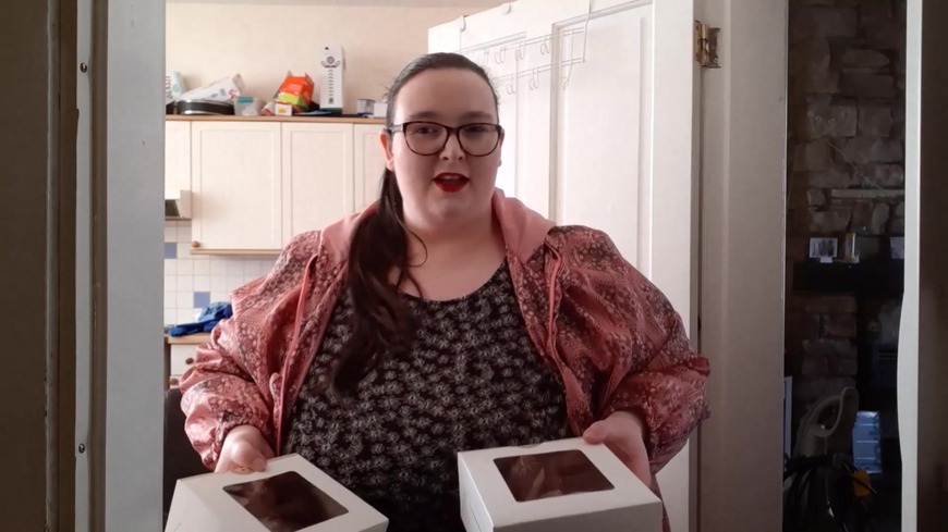SSBBW BBW WINS A YEARS SUPPLY OF DONUTS - clip cover background