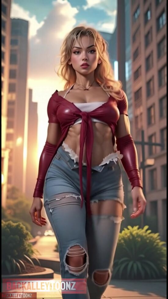 Blonde Bombshell Showing Off Her Good Jeans
