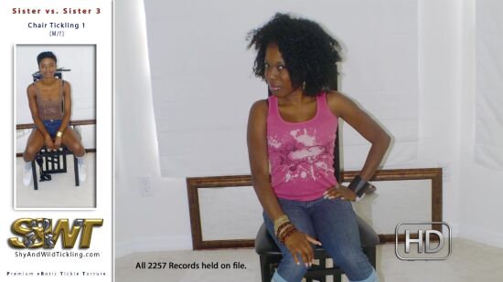 Sister vs Sister 3 - Mil & Mira - Chair Tickling 1