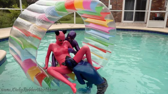 Rubberpussy And Toesucking Service For Lara On The Inflatable Wheel