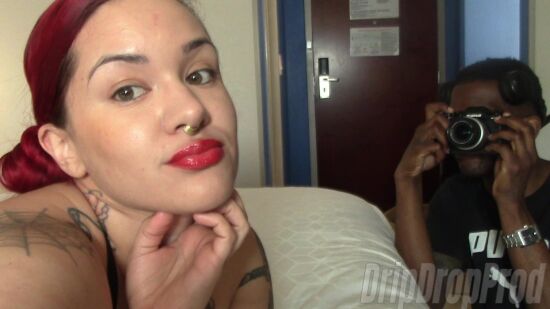 Behind the Scenes with Santana Red Before Her BJ Scene!!