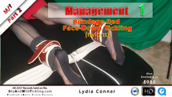 Management: Lydia Conner - Bondage Bed Facedown Tickling (Nylons)