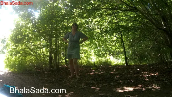 K Chats Nude Outside in the Woods