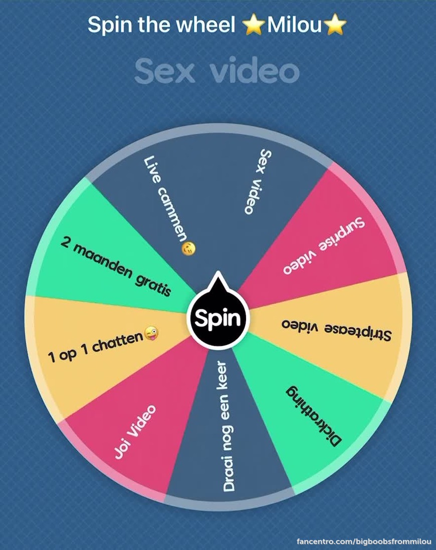 Goedemorgen. Heb jij ook zin om mee te doen met spin the wheel😉 1foreground